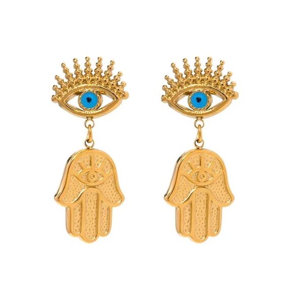 Evil eye earrings #1273 - Picture 1 of 4
